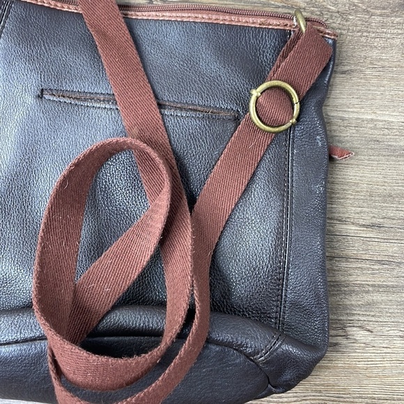 The Sak Cora Brown Genuine Leather Shoulder Bag, Crossbody Bag - Picture 9 of 9